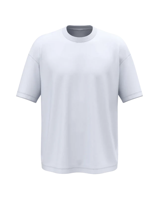 T-shirt oversize eco-responsável de homem — White