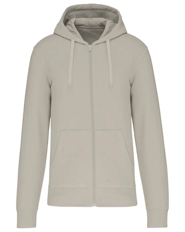 Sweatshirt eco-responsável com capuz e fecho de homem — Clay